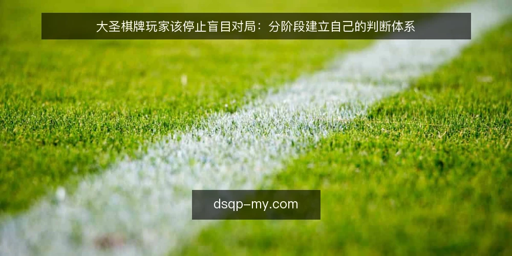 大圣棋牌玩家该停止盲目对局：分阶段建立自己的判断体系 — 先认清盲目对局的代价 配图